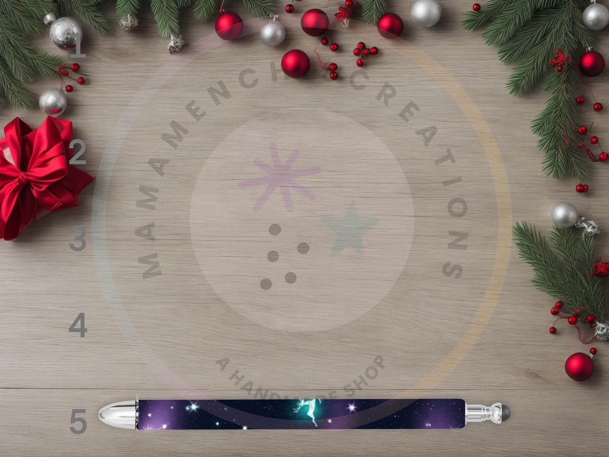Northern Lights Christmas Refillable Gel Pen