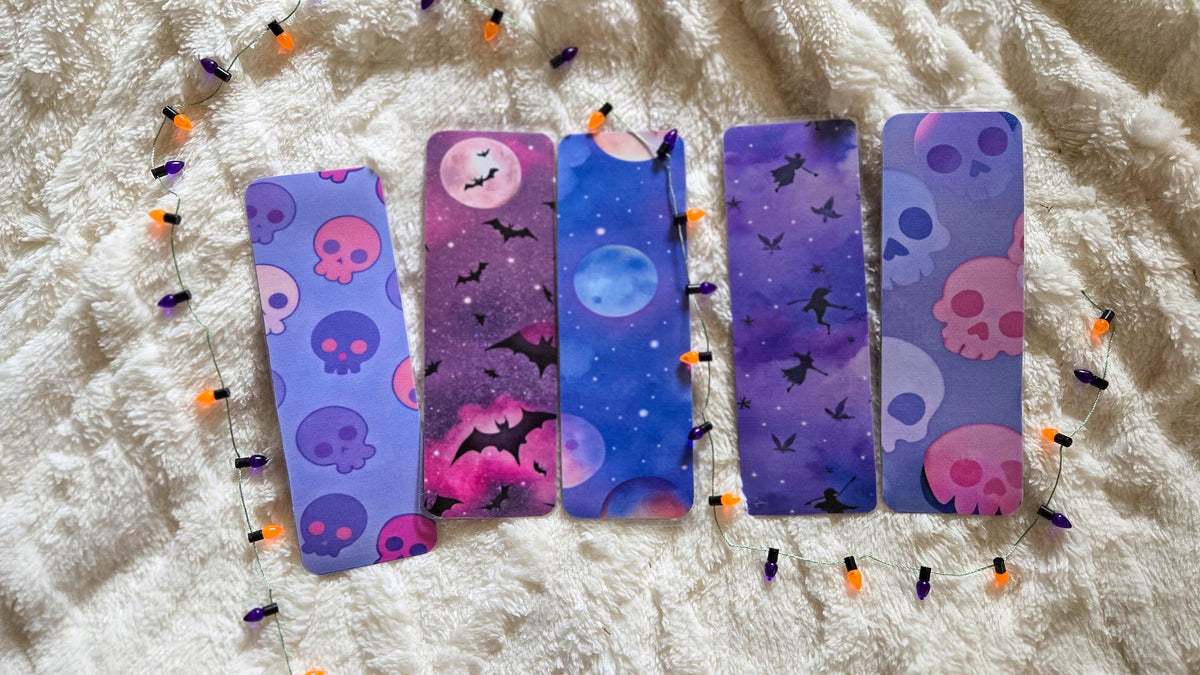 Witchy Vibes Spooky Handmade Laminated Bookmark