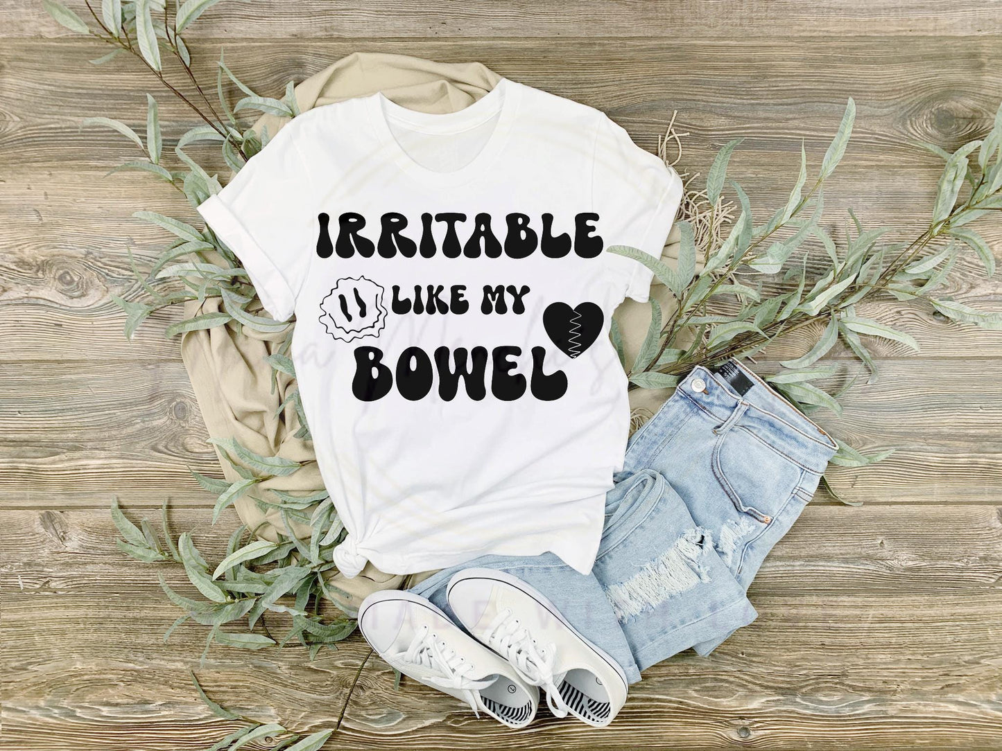 Irritable Like My Bowel sublimation DTF Hand Drawn PNG Digital Download