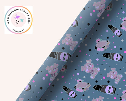 Spooky Goth 12x12 Repeating Pattern Digital Paper sublimation DTF Hand Drawn PNG Digital Download