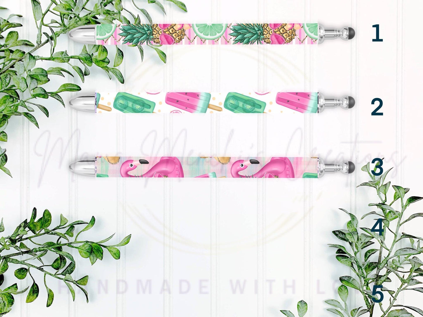 Flamingo Gel Pen: Summer Vibes Refillable Stainless Steel Pen