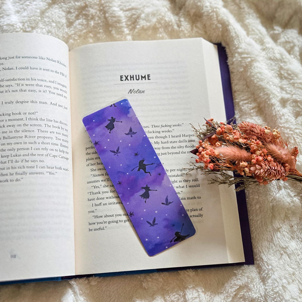 Witchy Vibes Spooky Handmade Laminated Bookmark