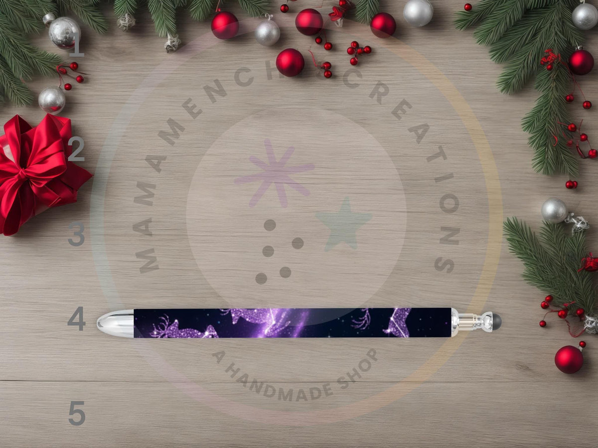 Northern Lights Christmas Refillable Gel Pen
