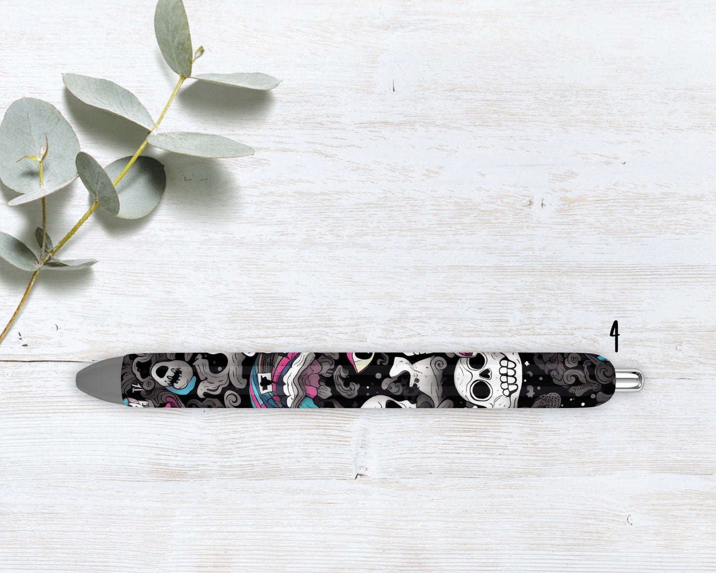 Vibrant Trippy Halloween  Refillable Retractable Gel Pen