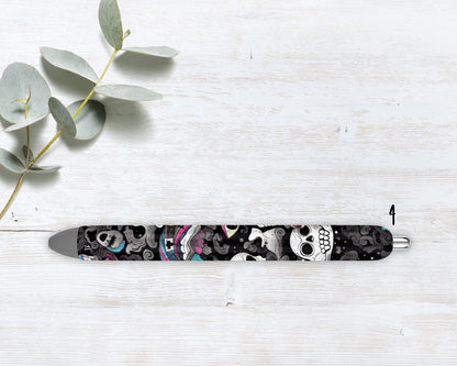 Vibrant Trippy Halloween  Refillable Retractable Gel Pen