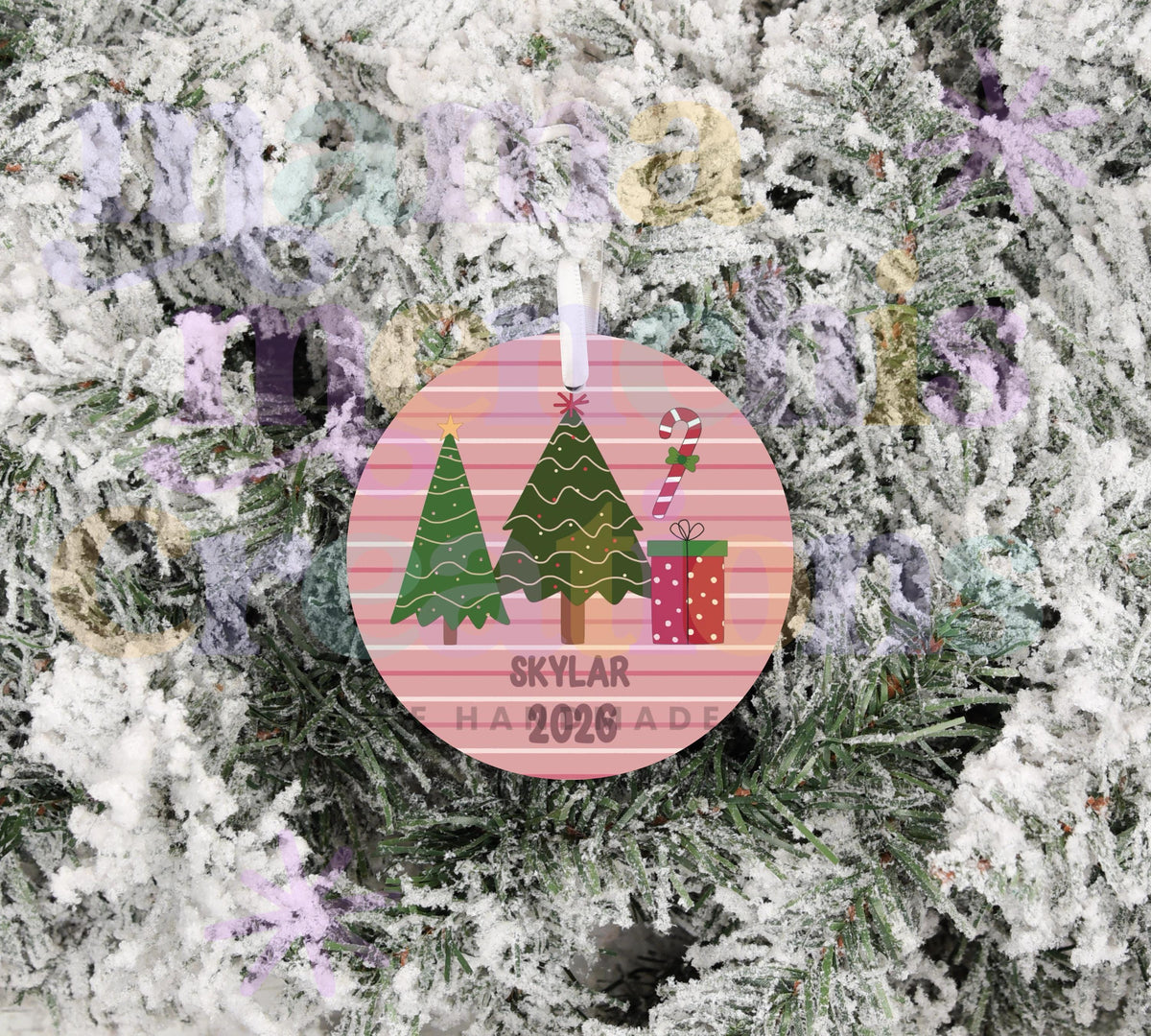 Christmas Scene Personalized Kids 2026 Christmas Ornament