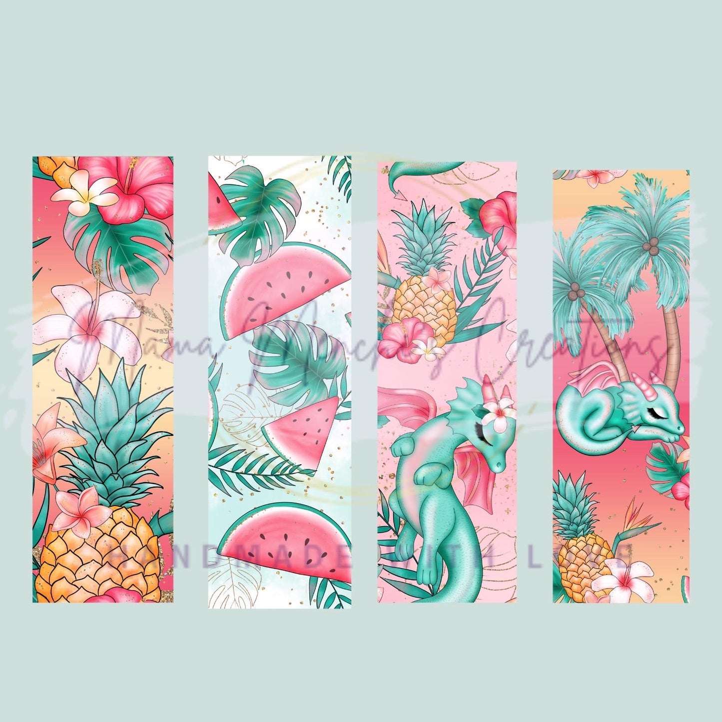 Summery Dragon Watermelon Refillable Retractable Gel Pen