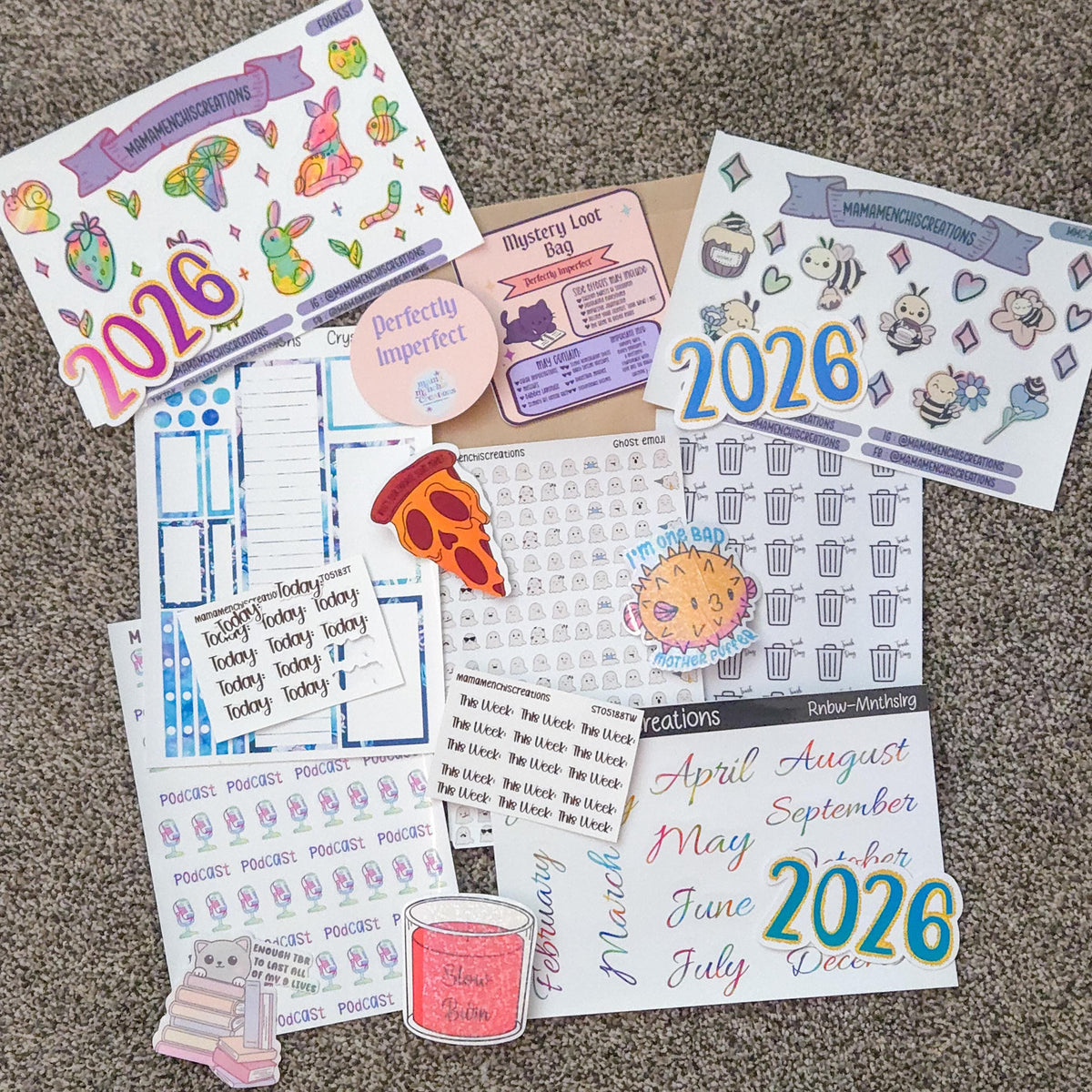 Oopsie Mystery Sticker Bag | Imperfect Die-Cut & Sheet Stickers