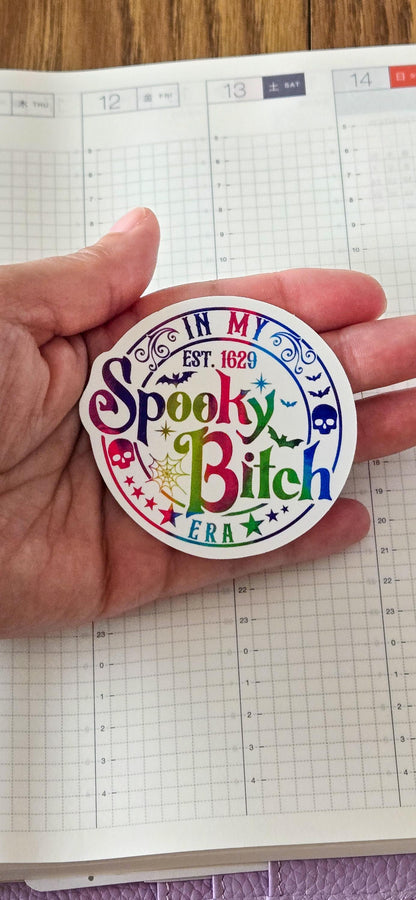 Spooky Bitch Era Glossy Die Cut Bujo Journal Planner Sticker