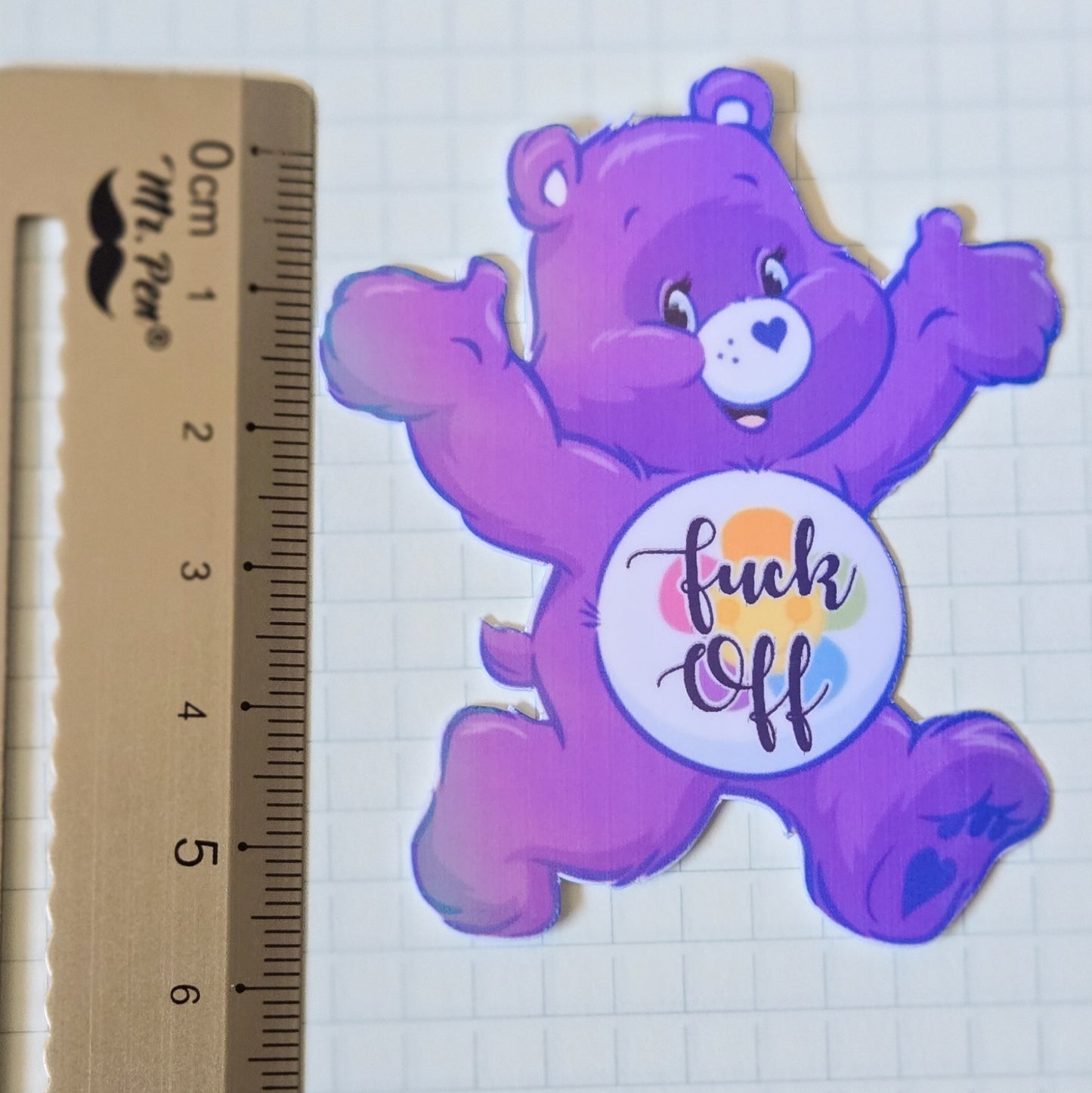 Swear Bears Themed Glossy and Holographic Sticker Flakes Bujo Journal Planner Laptop Sticker