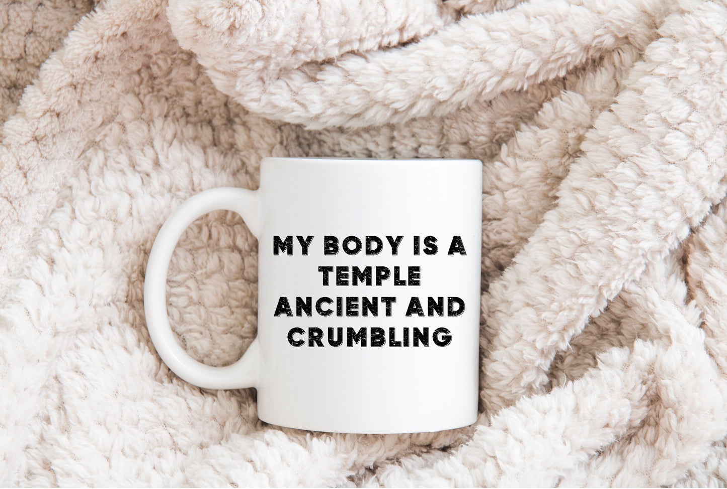 My Body is a Temple Ancient and Crumbling Sublimation PNG Digital Download