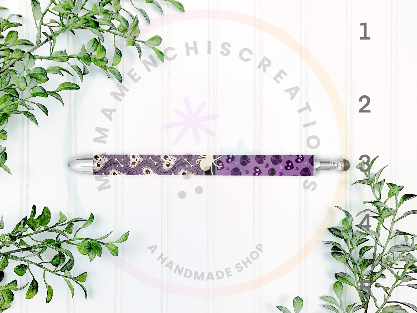 Ghosts and Skulls Halloween Refillable Gel Pen