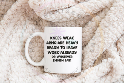 Millennial Knees Weak Ready to Leave Work Funny Sublimation PNG Digital Download