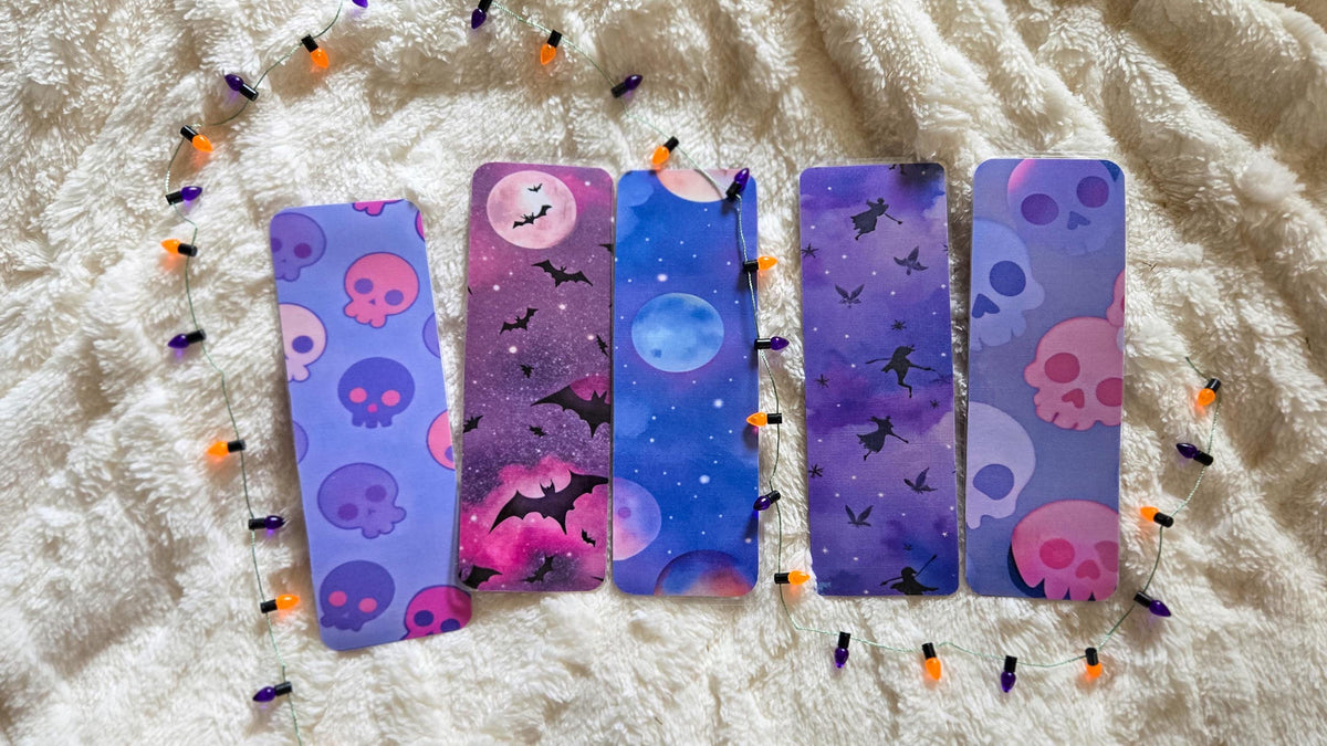 Witchy Vibes Spooky Handmade Laminated Bookmark