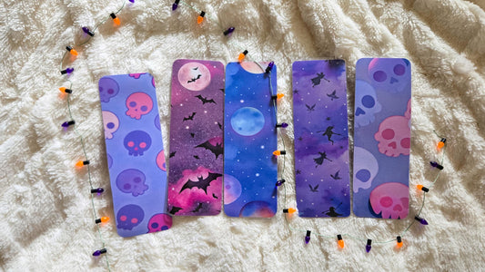 Witchy Vibes Spooky Handmade Laminated Bookmark