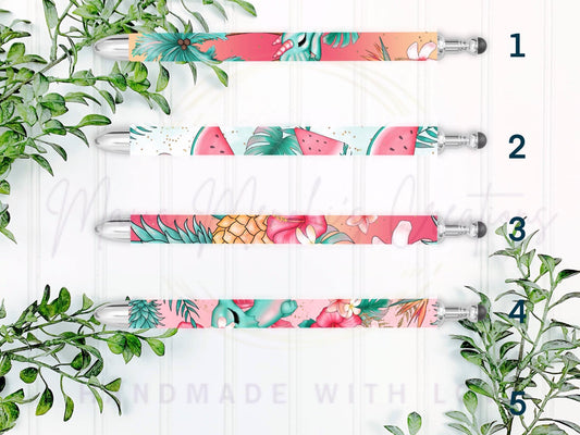 Summery Dragon Watermelon Refillable Retractable Gel Pen