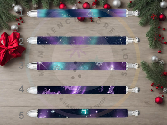 Northern Lights Christmas Refillable Gel Pen