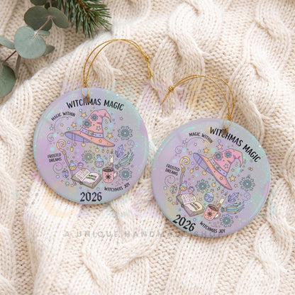 Witchmas Pastel Merry Witchmas Christmas Ornament