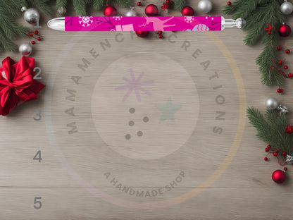 Girly Pink Christmas Trees Refillable Gel Pen