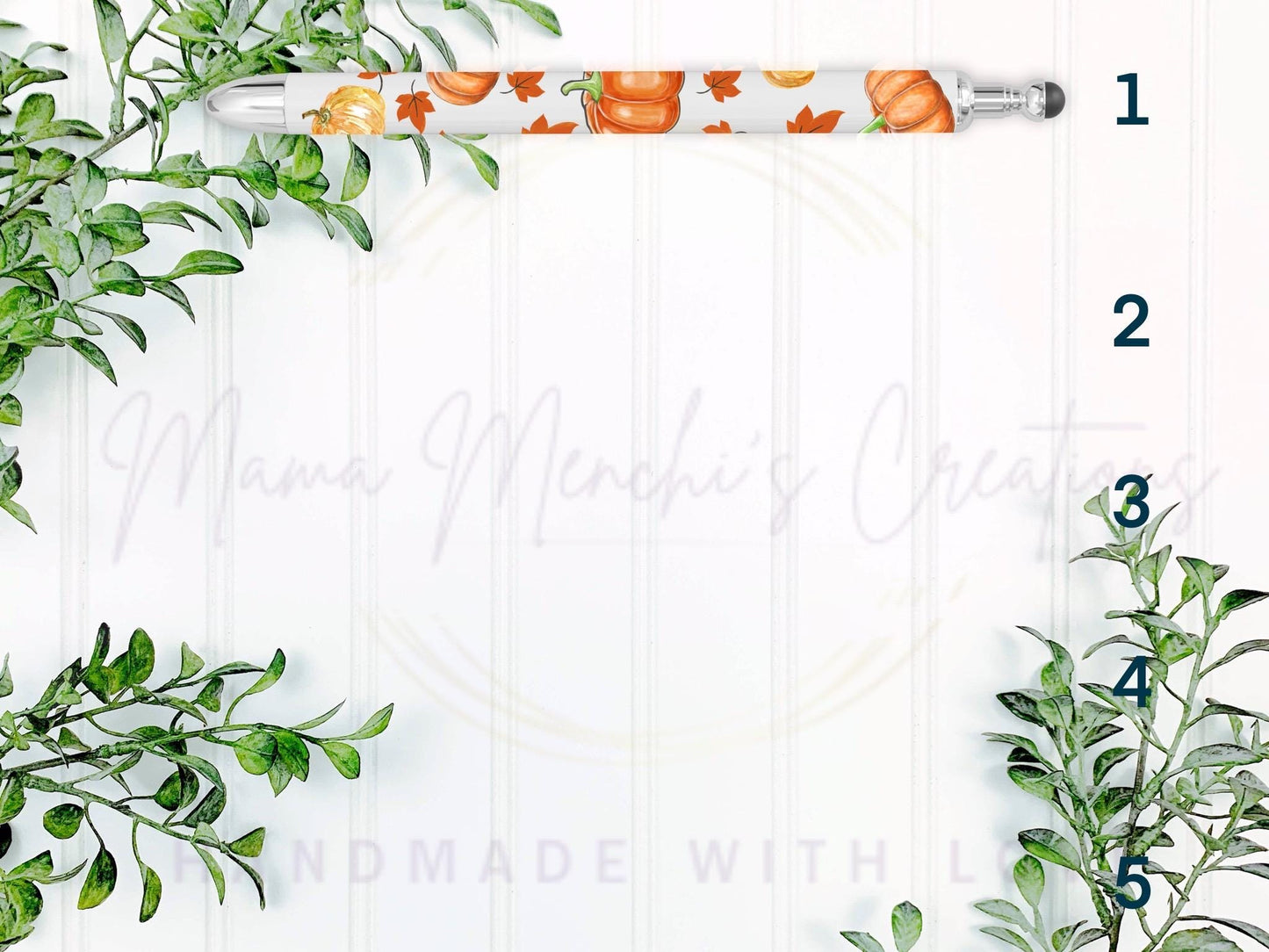 Pumpkin Fall Vibes Gel Pen, Refillable Sublimation Ink Pen