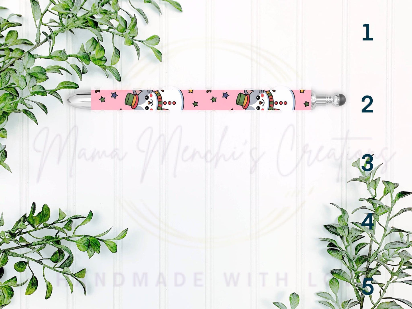Cute Christmas Cats Pattern Refillable Retractable Gel Pen