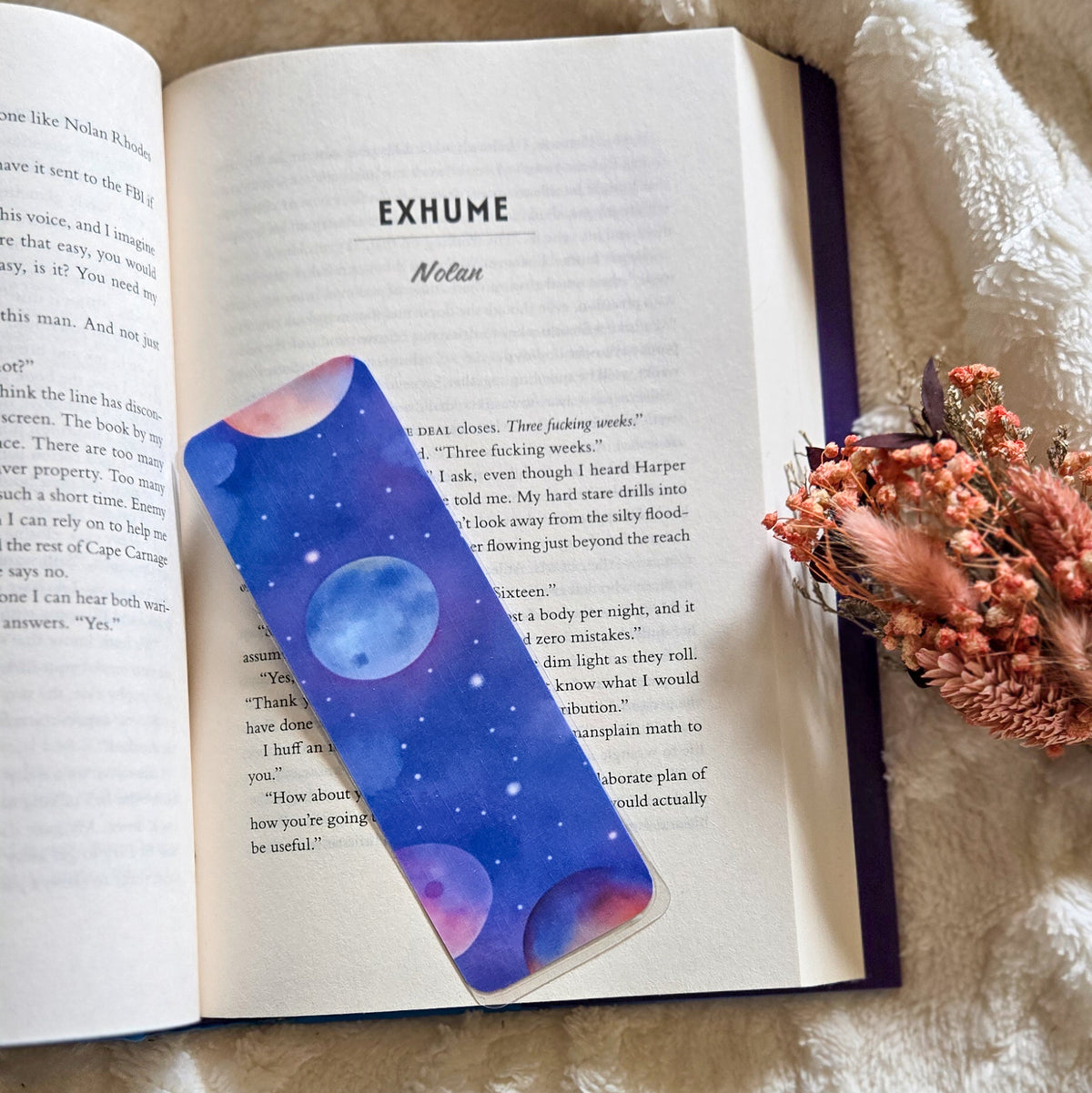 Witchy Vibes Spooky Handmade Laminated Bookmark