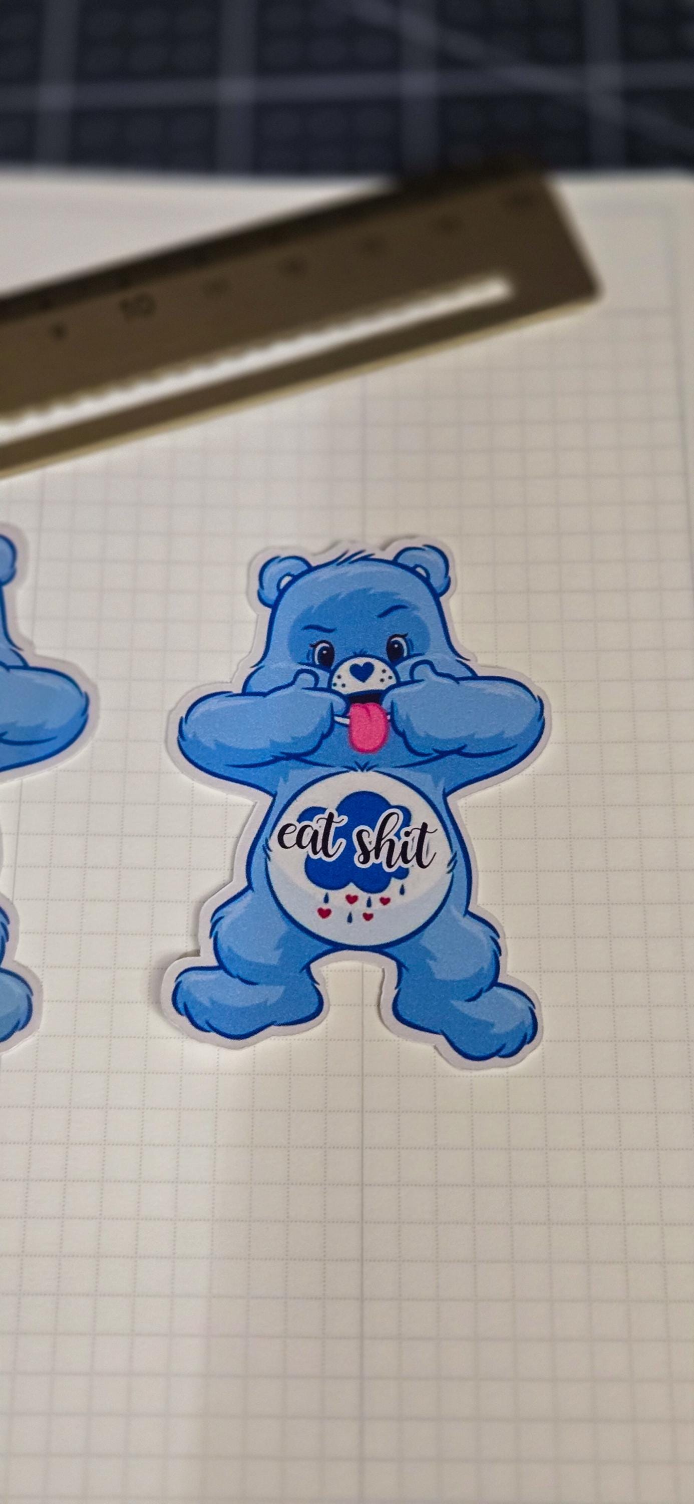Swear Bear Eat Shit Matte Die Cut Bujo Journal Planner Sticker