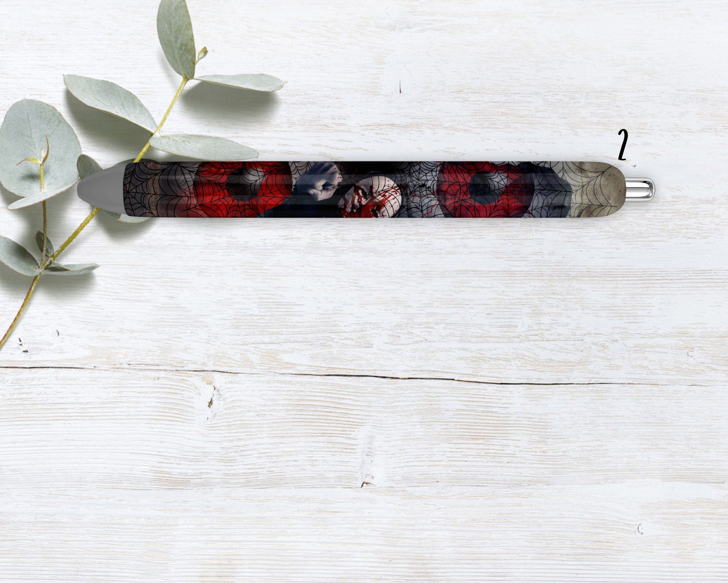 Spooky Dark Horror Ghost Face Refillable Gel Pen