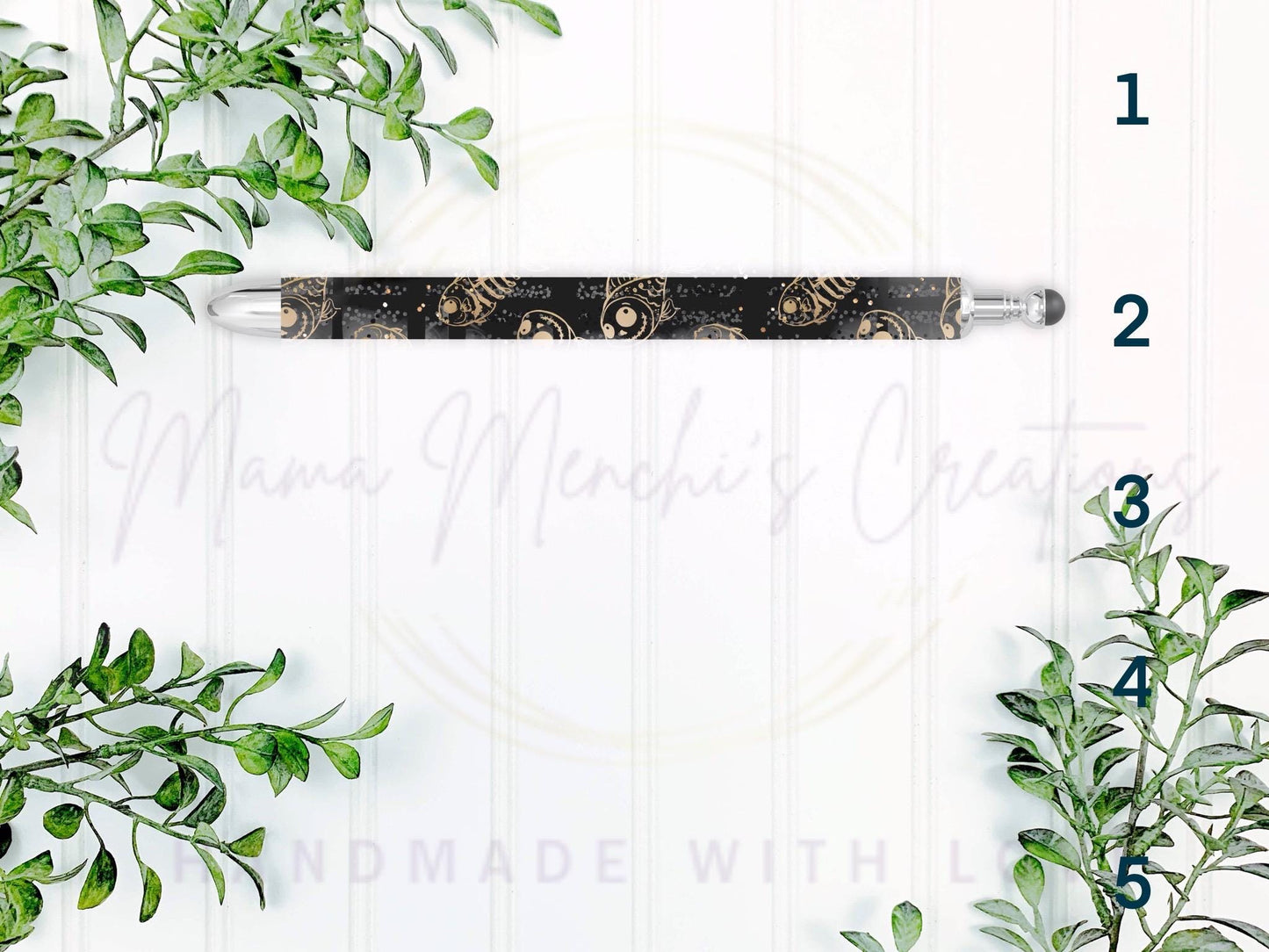 Halloween Dark Mermaid Spooky Refillable Gel Pen