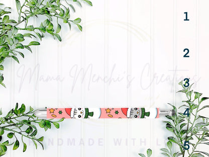 Cute Christmas Cats Pattern Refillable Retractable Gel Pen