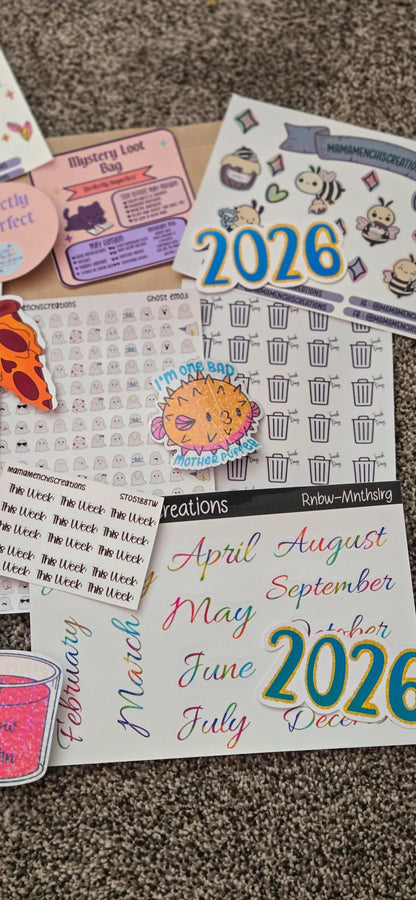 Oopsie Mystery Sticker Bag | Imperfect Die-Cut & Sheet Stickers