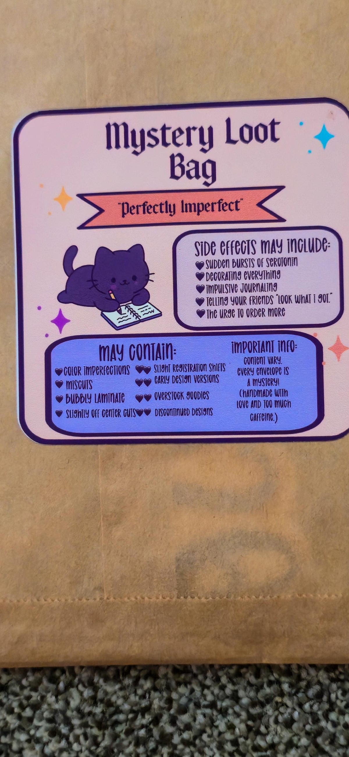 Oopsie Mystery Sticker Bag | Imperfect Die-Cut & Sheet Stickers