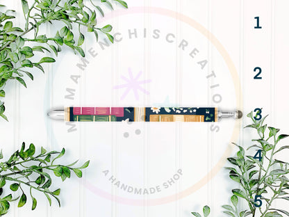 Bookish and Floral Vibes Refillable Retractable Gel Pen