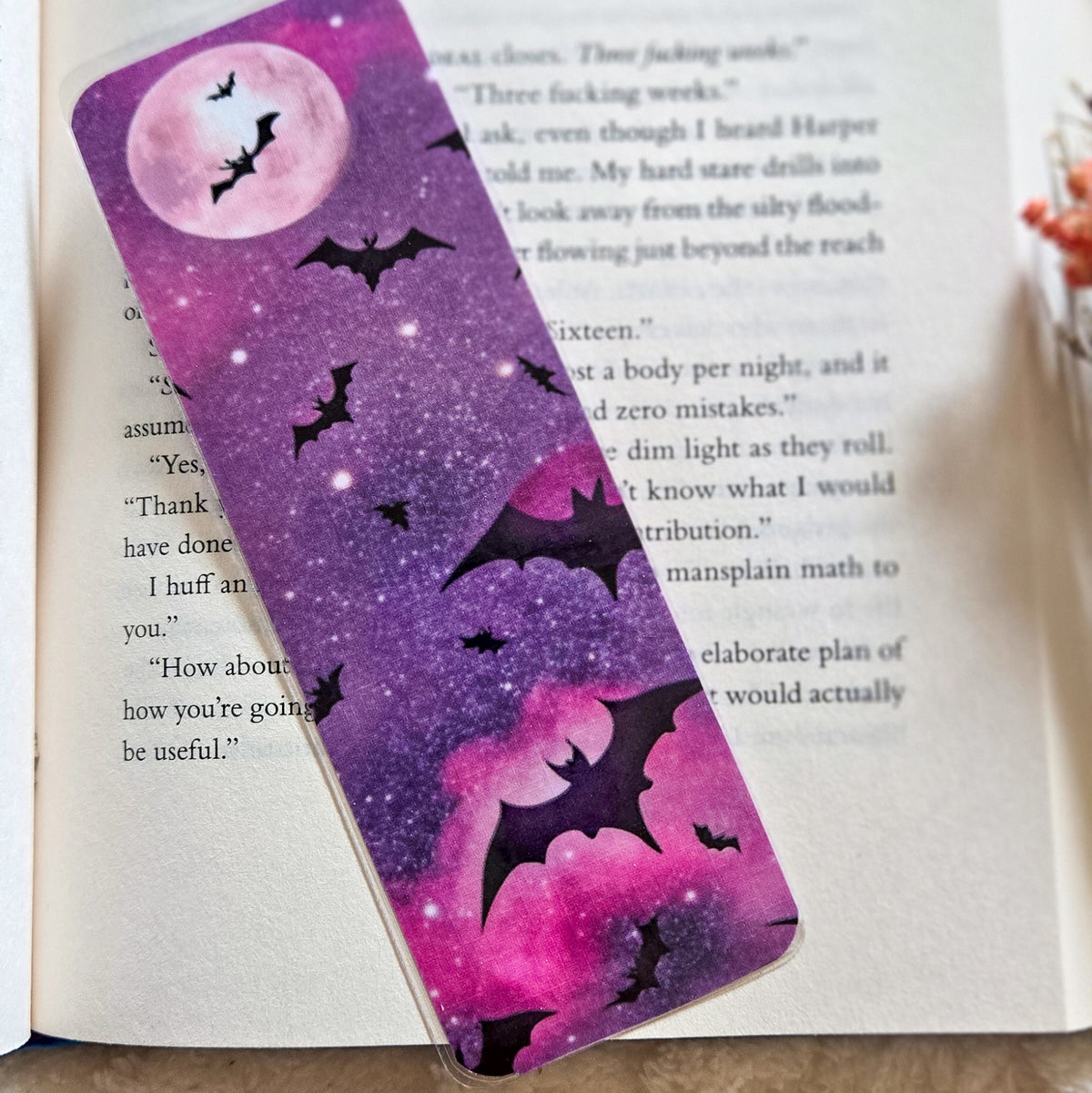 Witchy Vibes Spooky Handmade Laminated Bookmark