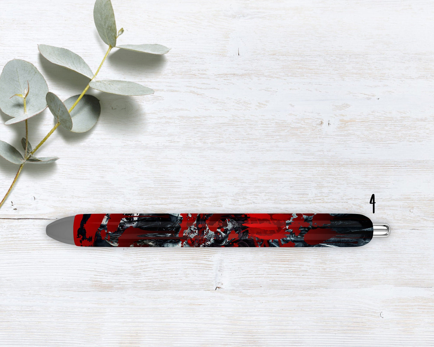 Spooky Dark Horror Ghost Face Refillable Gel Pen
