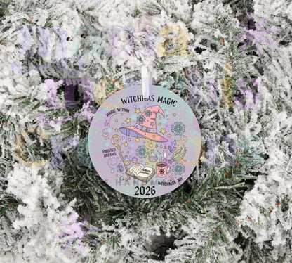 Witchmas Pastel Merry Witchmas Christmas Ornament
