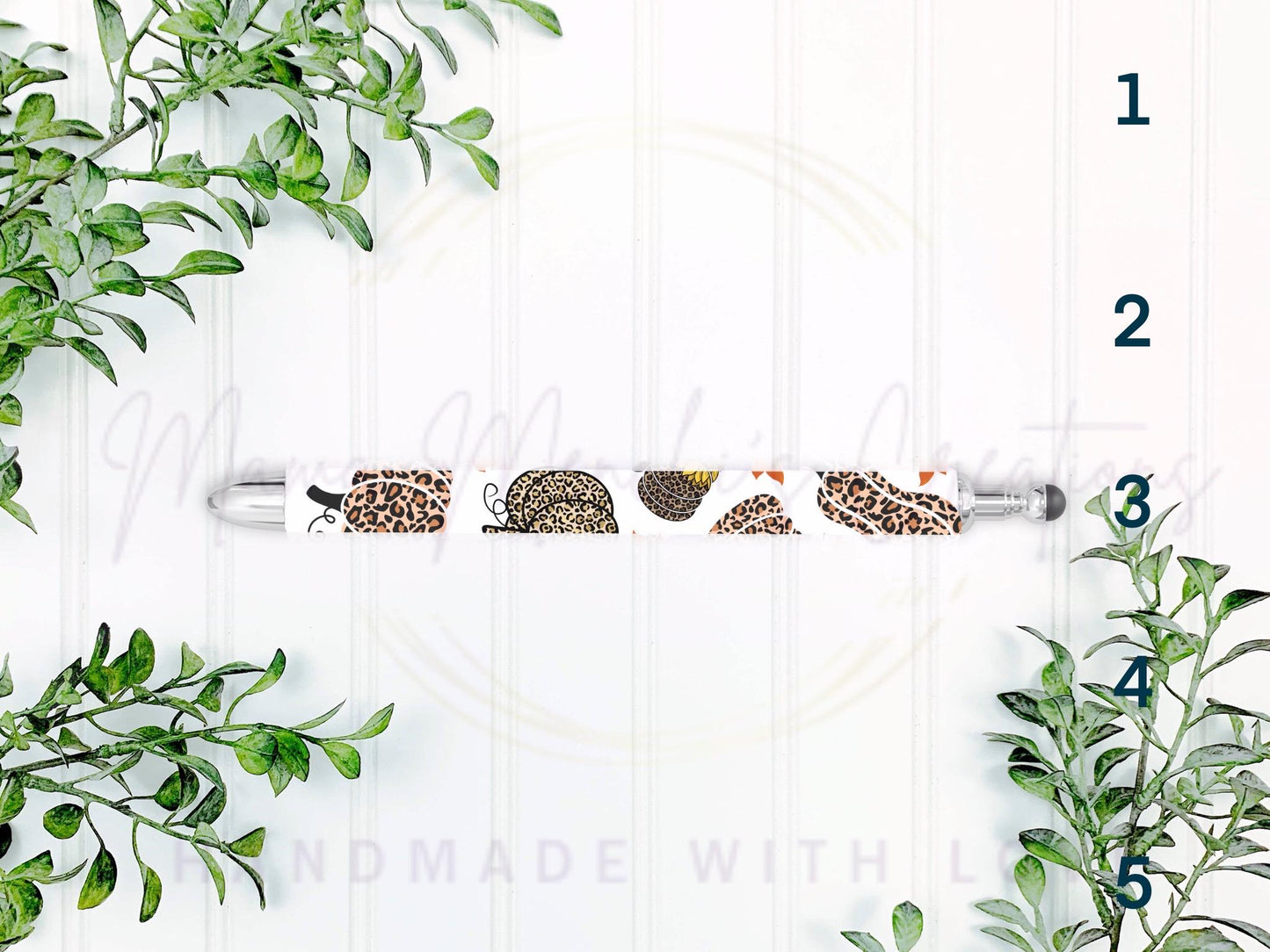 Pumpkin Fall Vibes Gel Pen, Refillable Sublimation Ink Pen