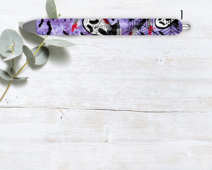 Spooky Dark Horror Ghost Face Refillable Gel Pen