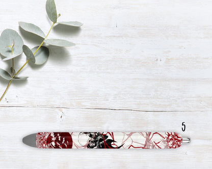 Spooky Dark Horror Ghost Face Refillable Gel Pen