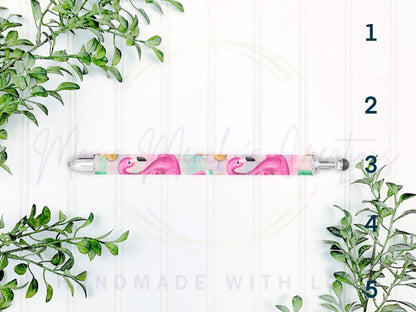 Flamingo Gel Pen: Summer Vibes Refillable Stainless Steel Pen