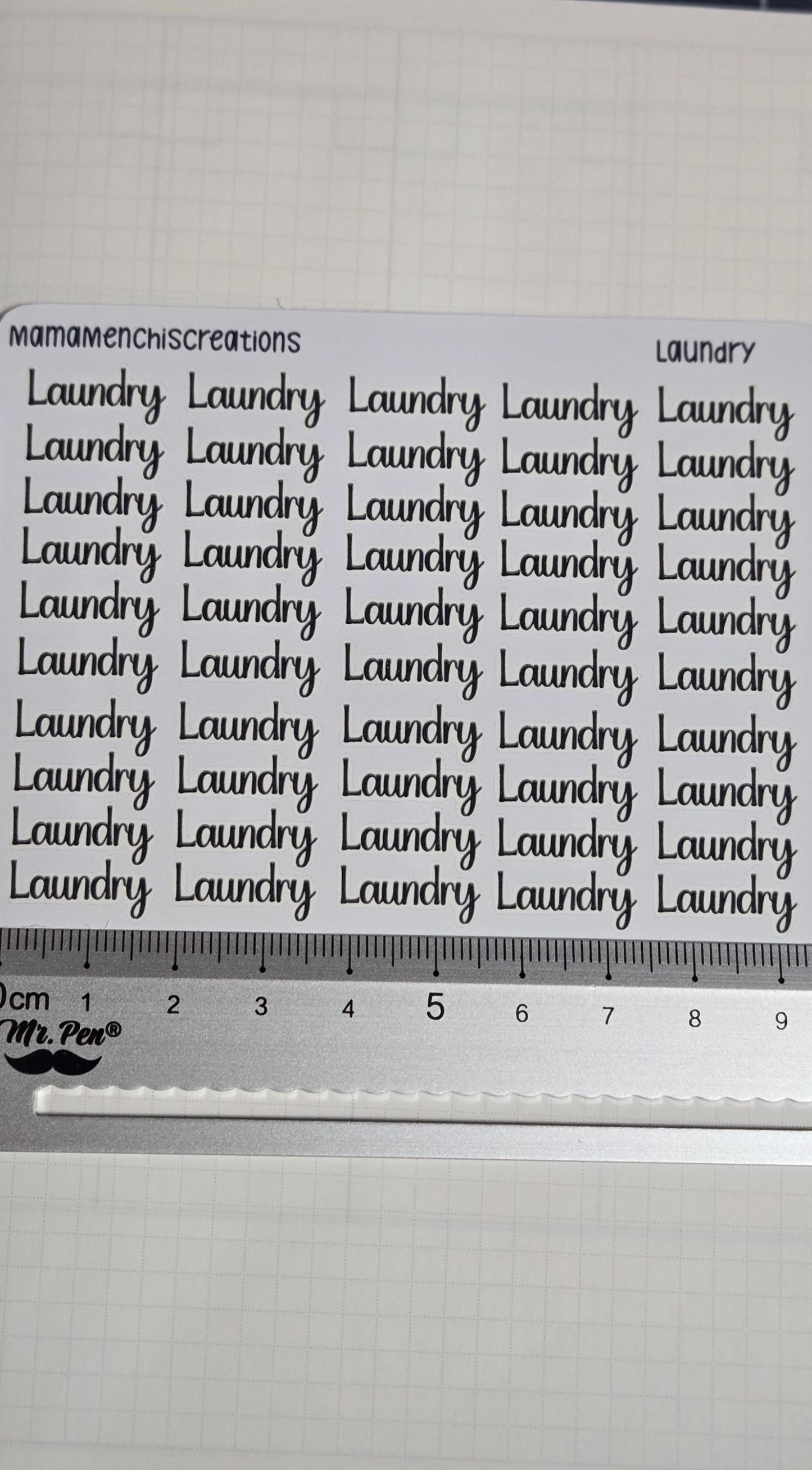 Laundry Sweary Bujo Journal Planner Functional  Sticker Sheet