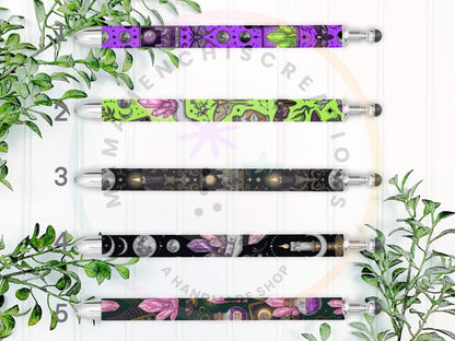 Witchy Vibes Spooky Halloween Refillable Gel Pen