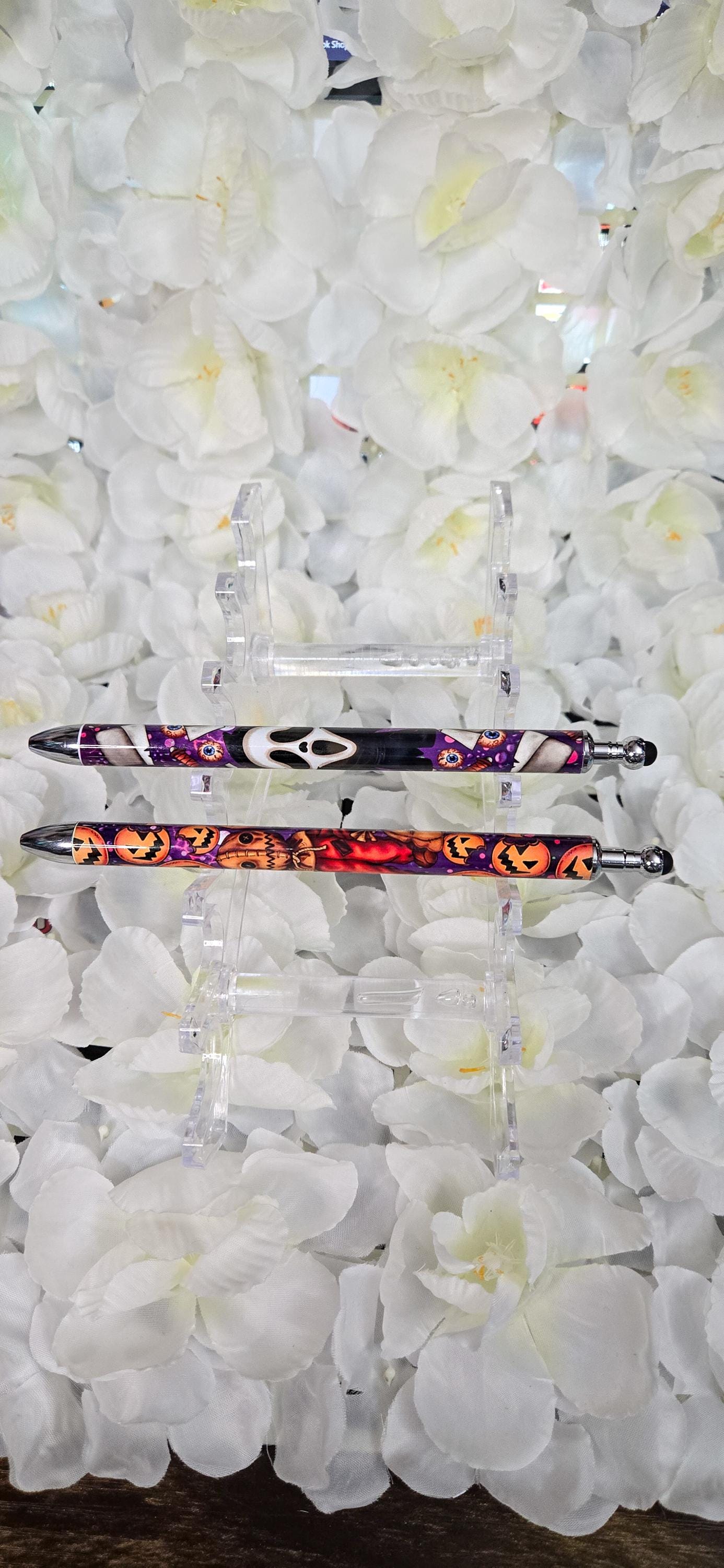 Spooky Horror Ghost Face Pen Refillable Gel Pen