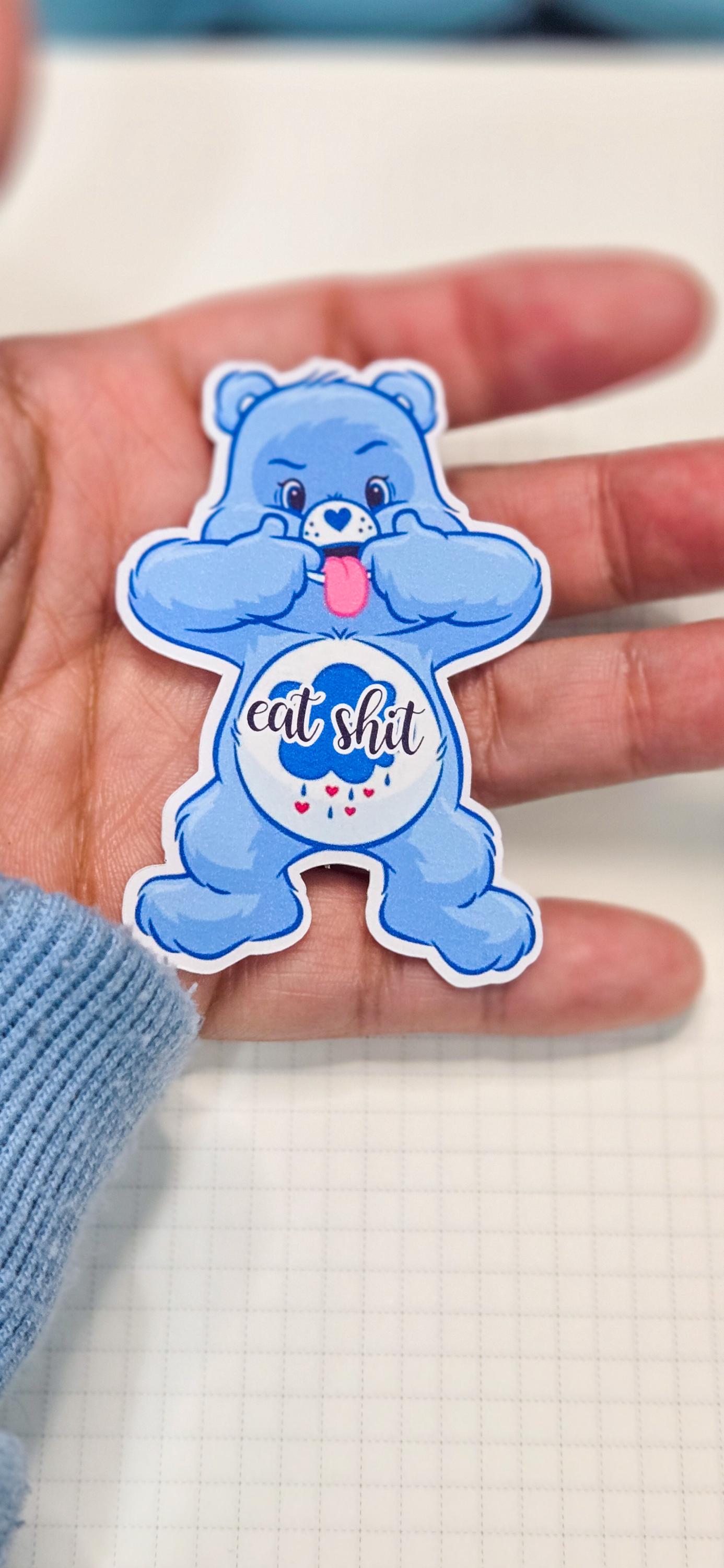 Swear Bear Eat Shit Matte Die Cut Bujo Journal Planner Sticker