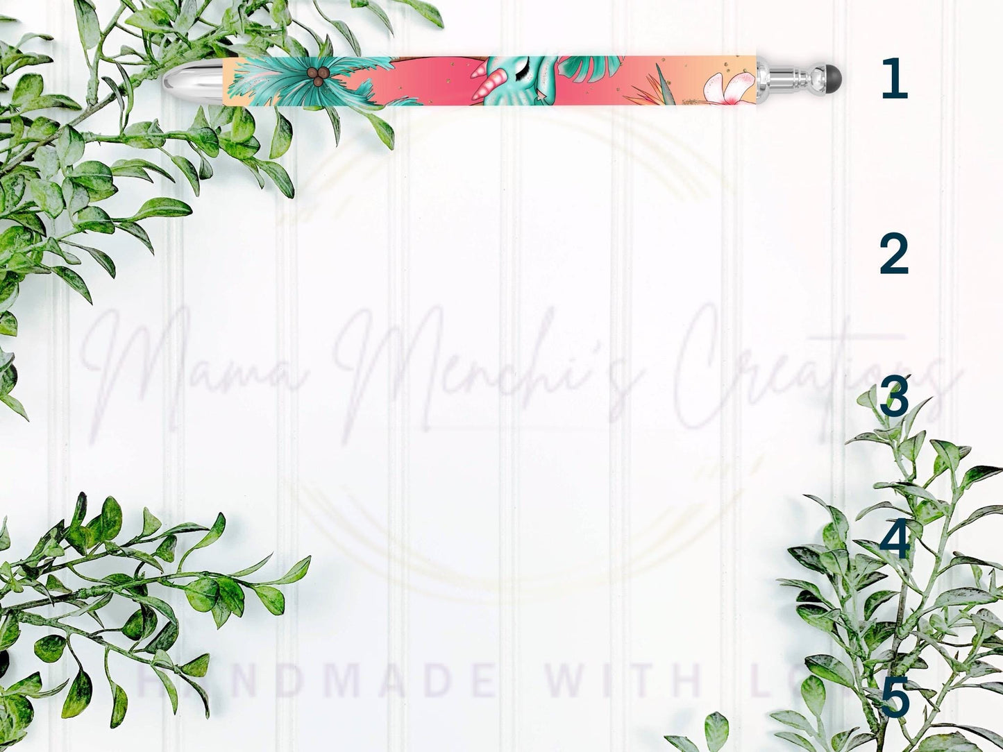 Summery Dragon Watermelon Refillable Retractable Gel Pen
