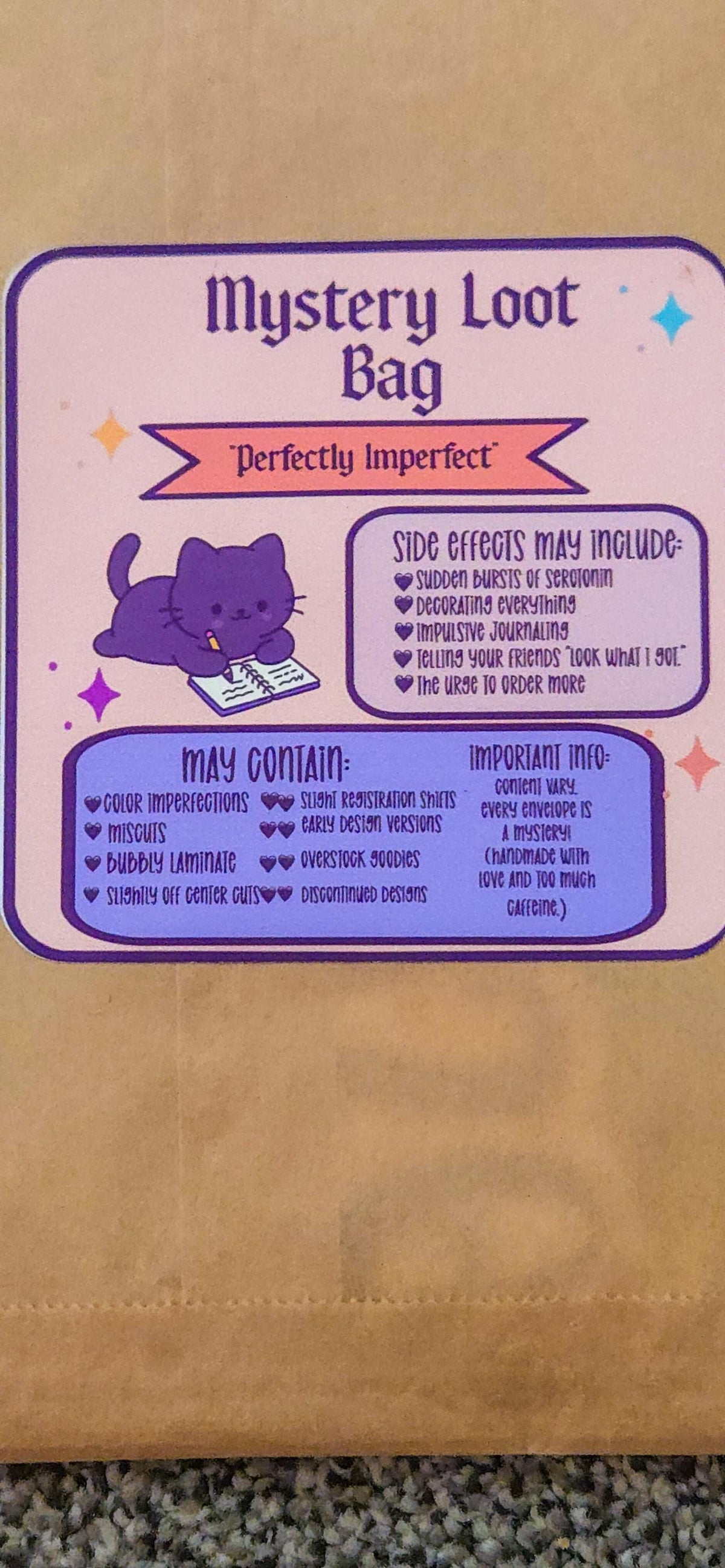 Oopsie Mystery Sticker Bag | Imperfect Die-Cut & Sheet Stickers