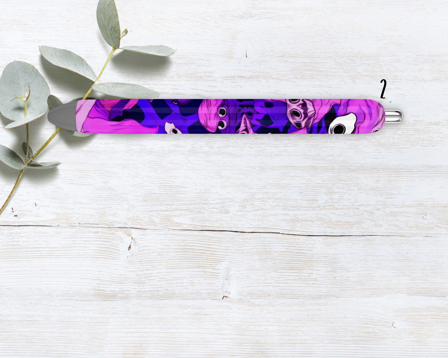Vibrant Trippy Halloween  Refillable Retractable Gel Pen