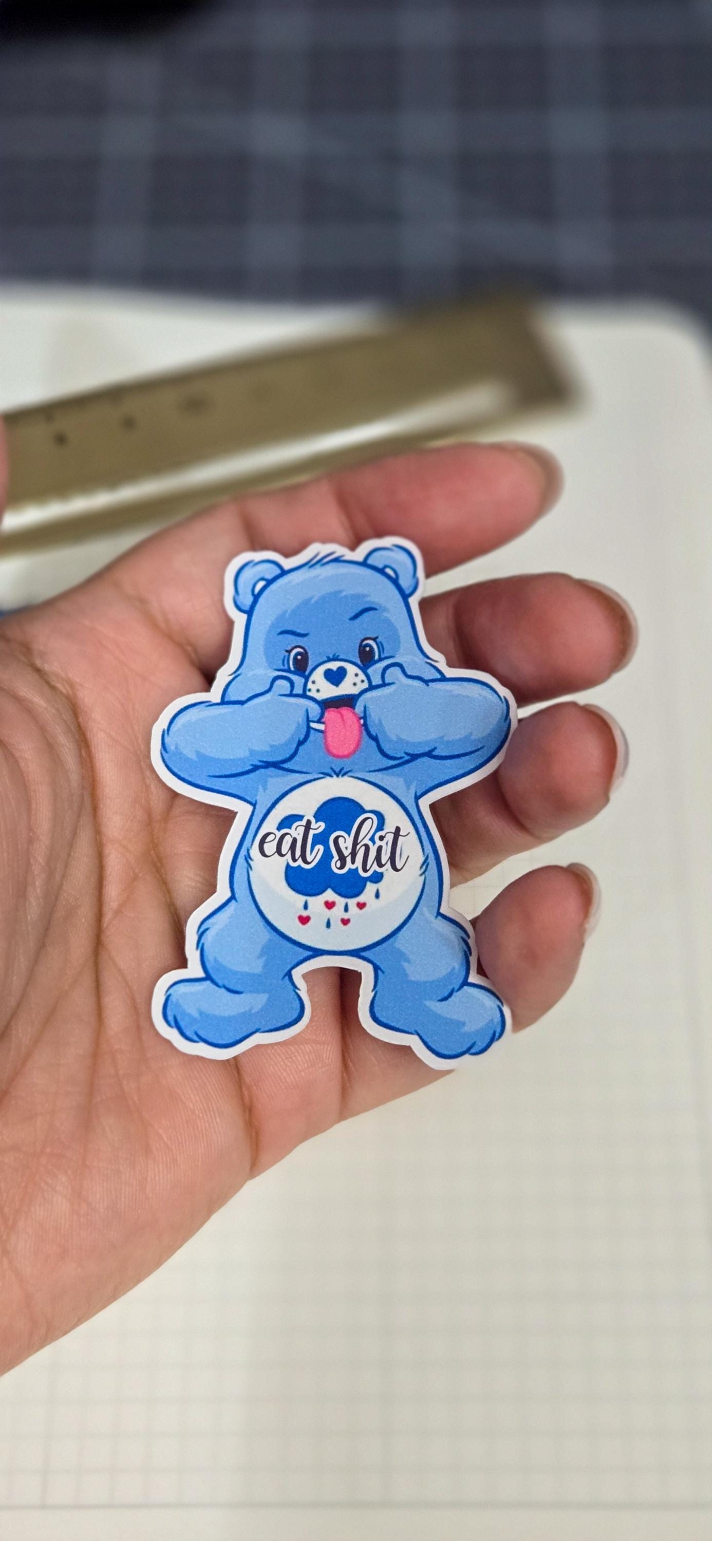 Swear Bear Eat Shit Matte Die Cut Bujo Journal Planner Sticker