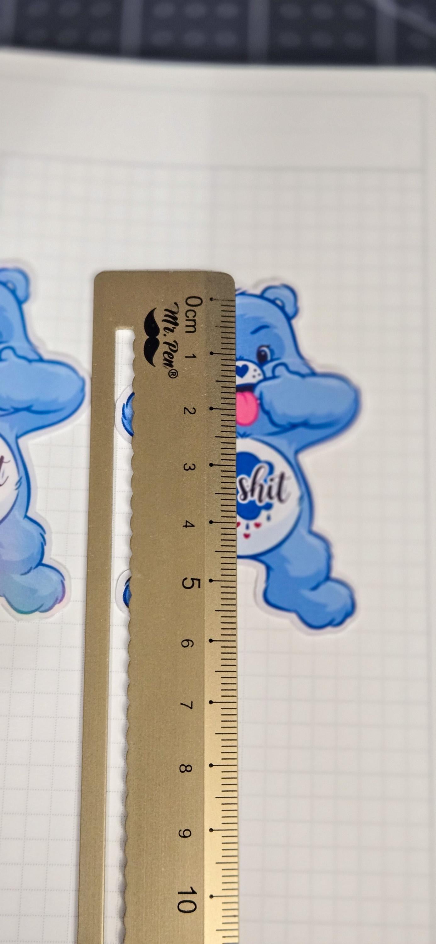 Swear Bear Eat Shit Matte Die Cut Bujo Journal Planner Sticker
