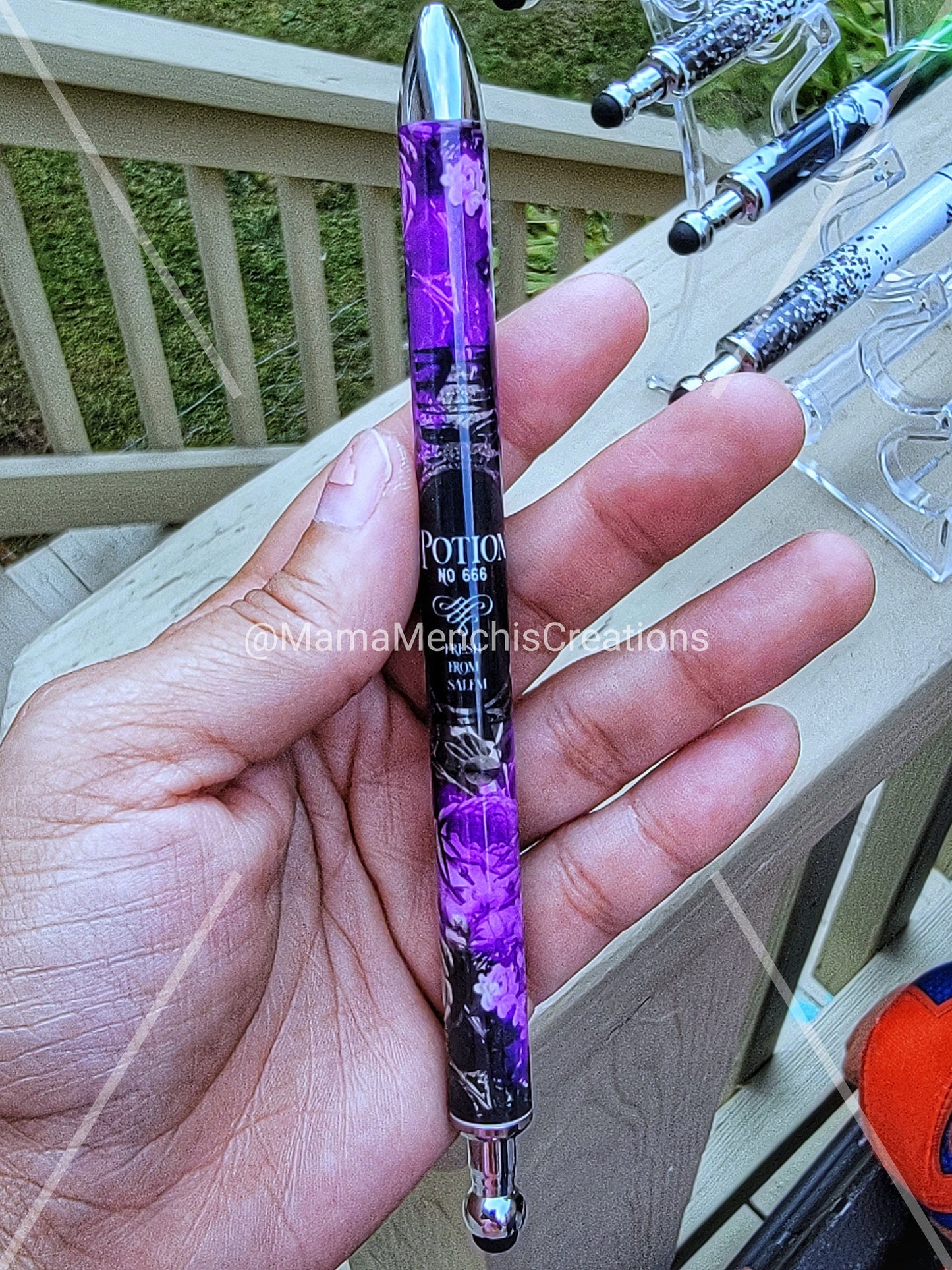 Spooky Halloween Salem Witches Refillable Gel Pen
